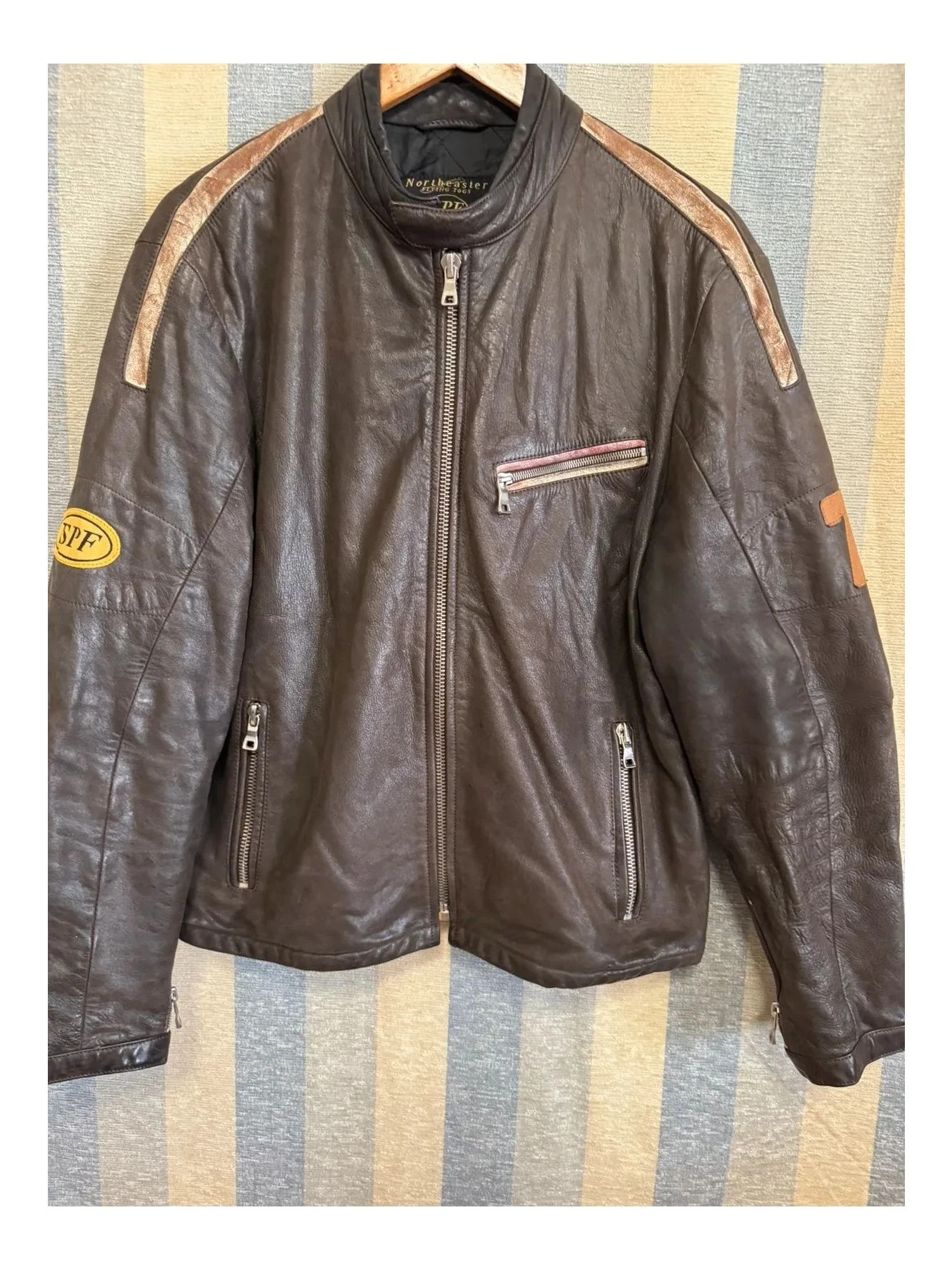 Chaqueta piel vintage de Springfield talla L 📀 – SPF – taille L 2