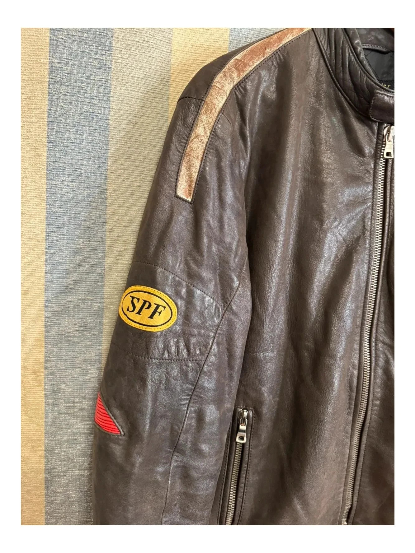 Chaqueta piel vintage de Springfield talla L 📀 – SPF – taille L 3