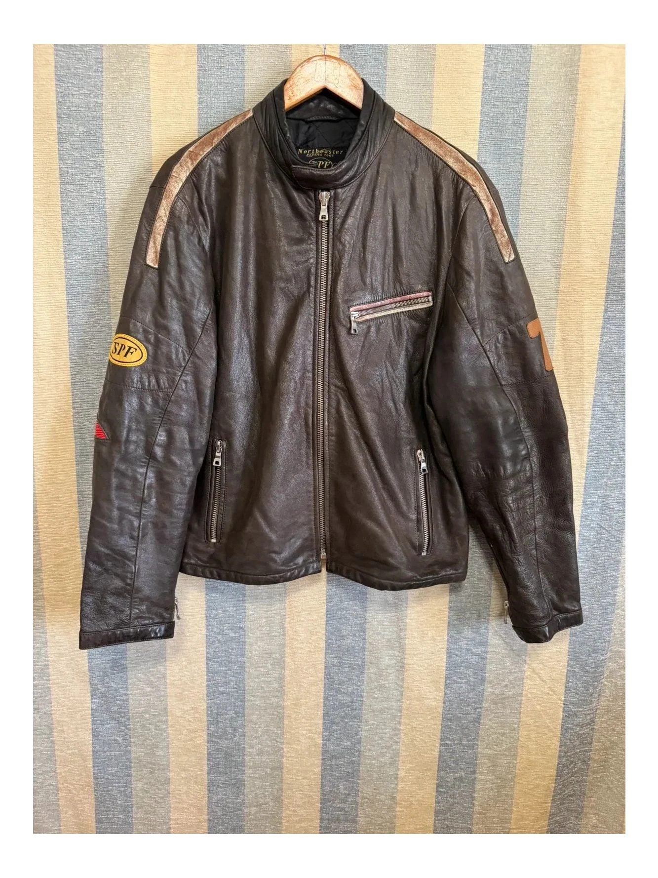 Chaqueta piel vintage de Springfield talla L 📀 – SPF – taille L
