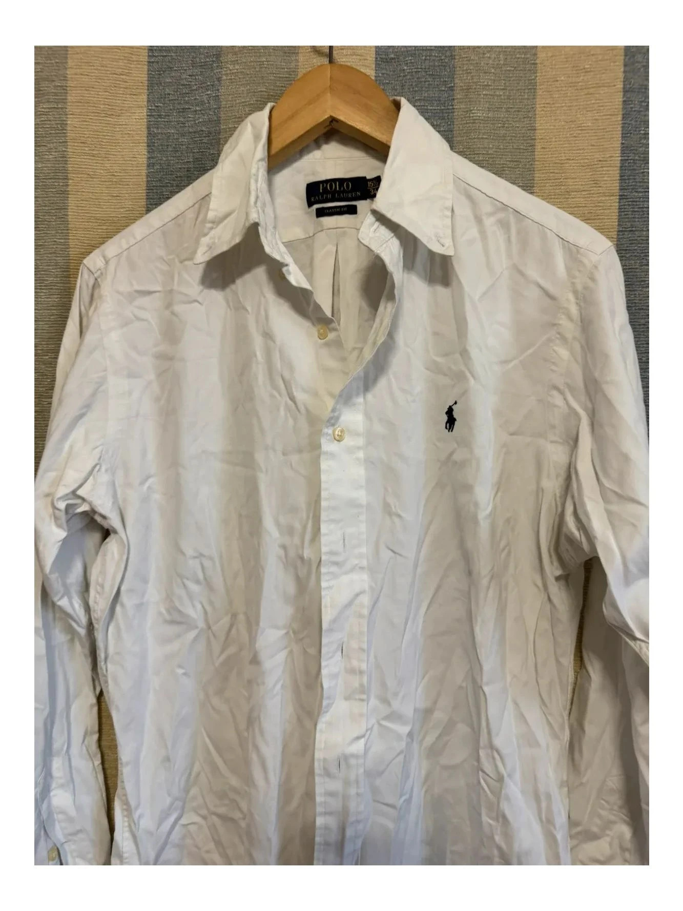 Camisa blanca algodón hombre de Ralph Lauren 📀 – Ralph Lauren – taille S 3