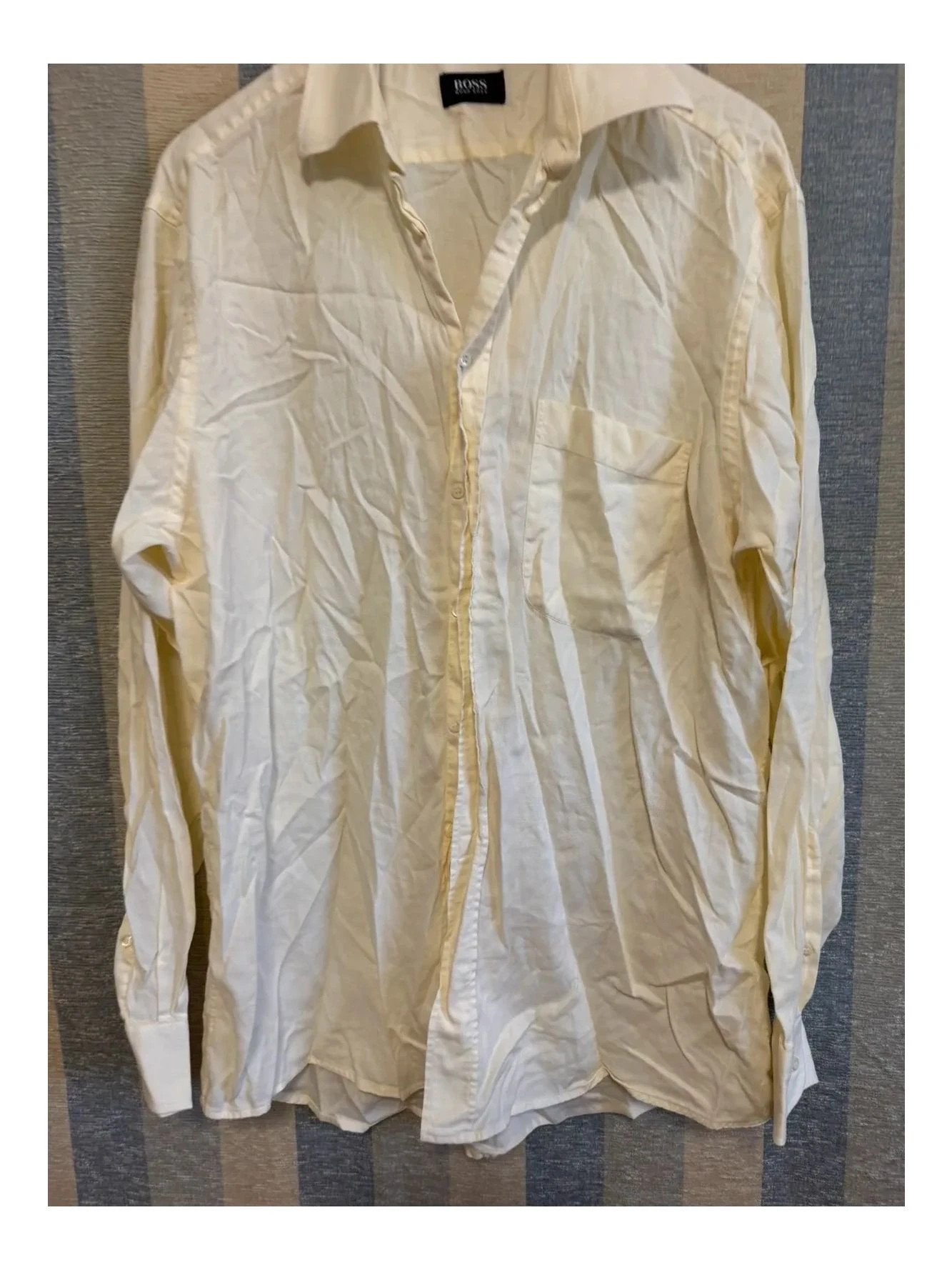 Camisa color crema de Hugo Boss talla 42 📀 – Hugo Boss – taille 42 cm 2
