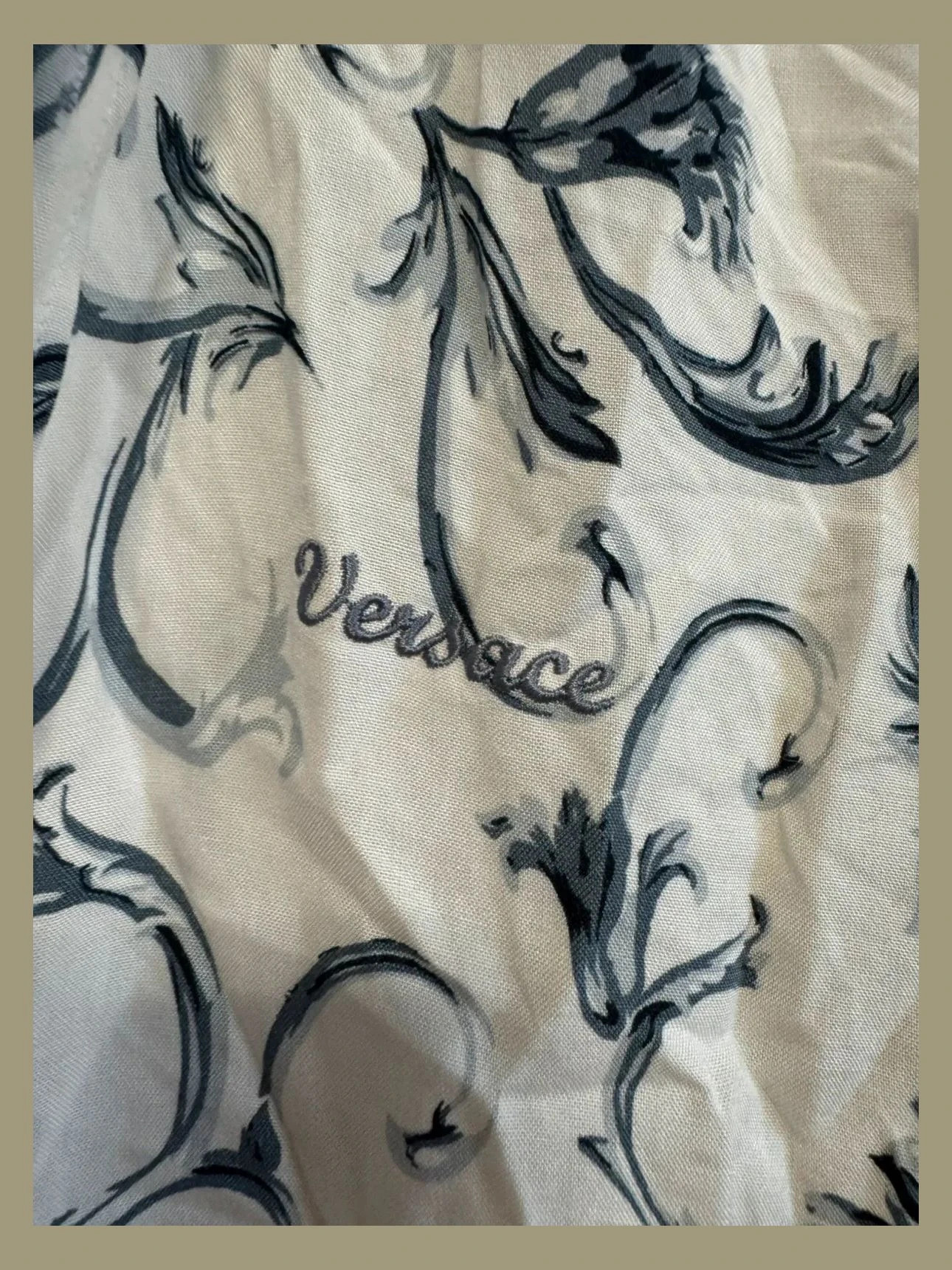 Camisa algodón estampada de Versace talla S 📀 – Versace – taille S 3