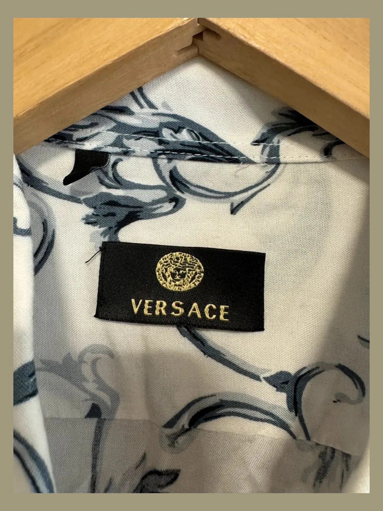 Camisa algodón estampada de Versace talla S 📀 – Versace – taille S 5