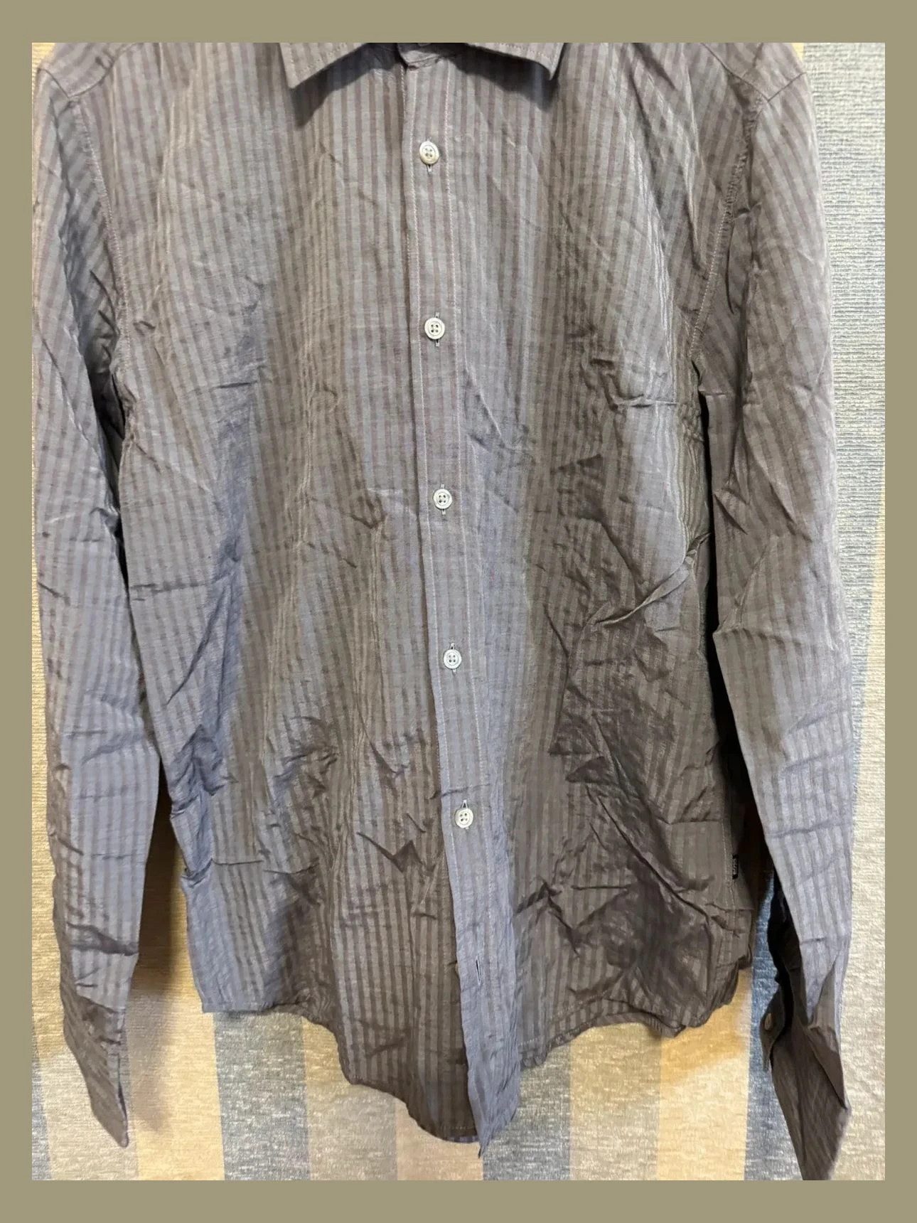 Camisa rayas hombre de Hugo Boss 📀 – Hugo Boss – taille L 2
