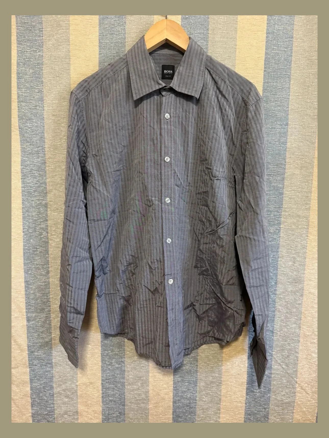 Camisa rayas hombre de Hugo Boss 📀