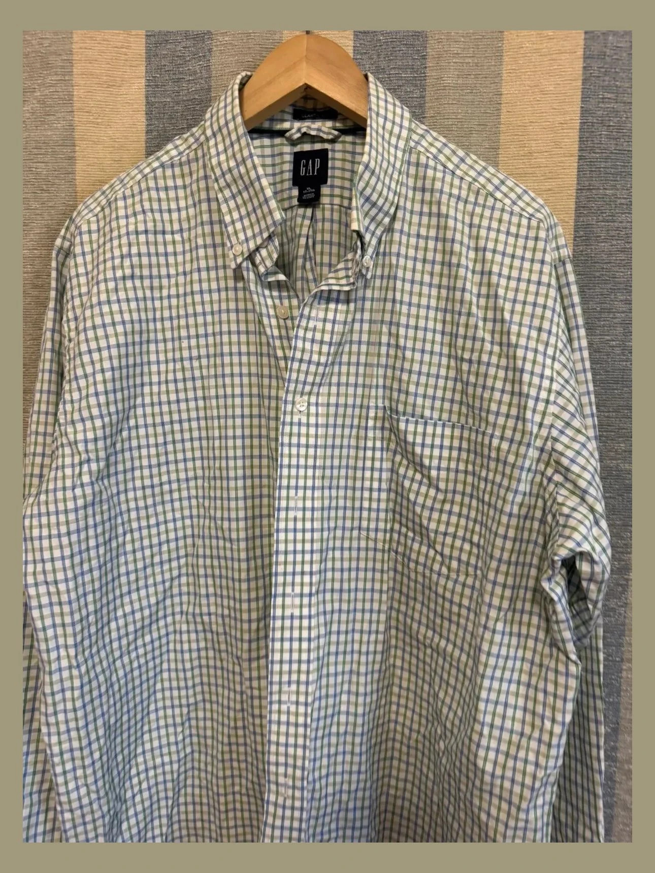 Camisa cuadros algodón marca Gap 📀 – GAP – taille XL 3