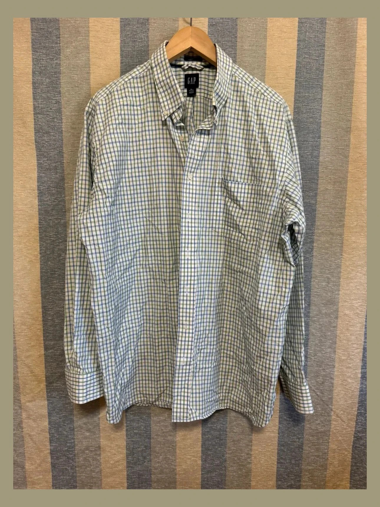 Camisa cuadros algodón marca Gap 📀