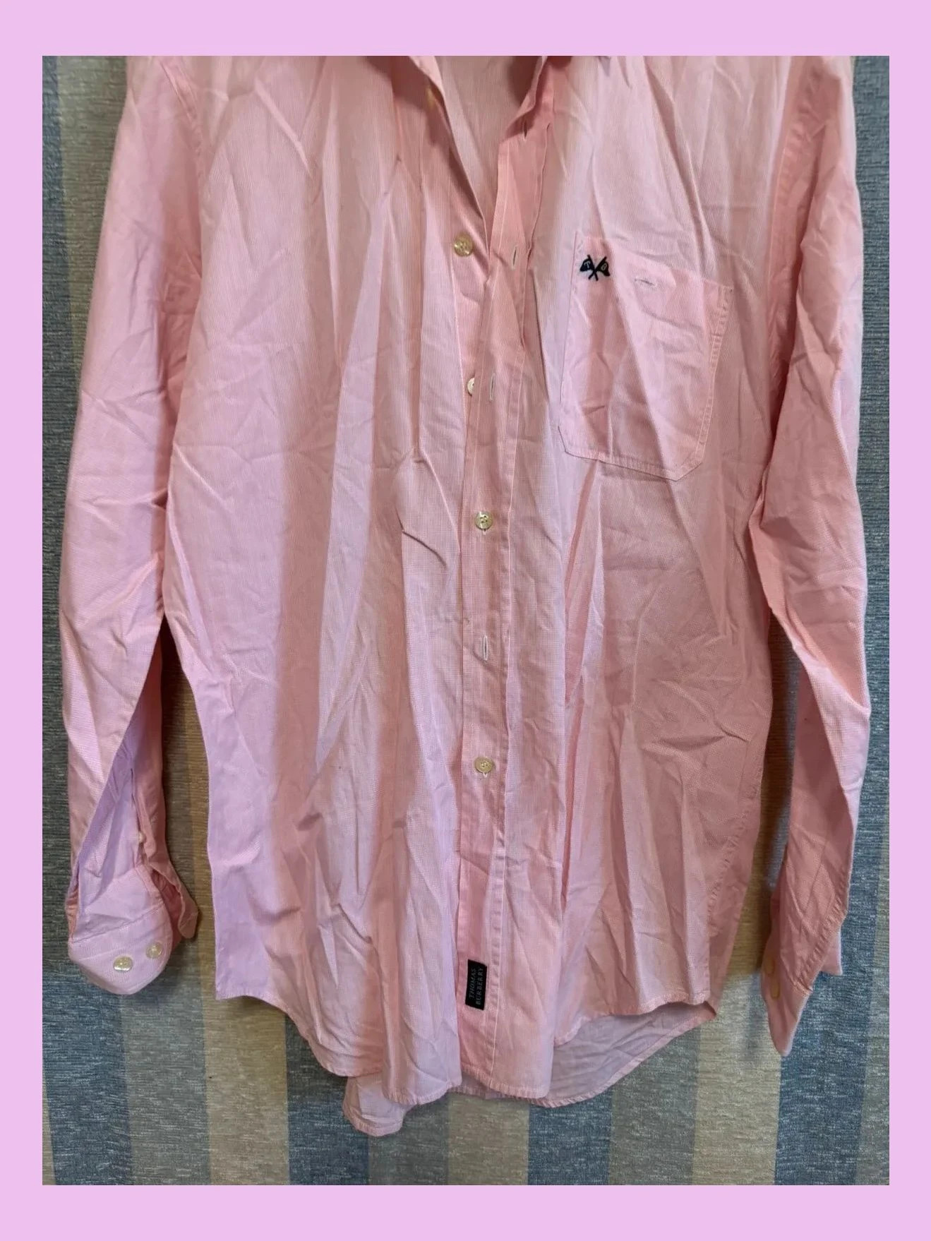 Camisa algodón de thomas Burberry talla M 📀 – Thomas Burberry – taille M 2