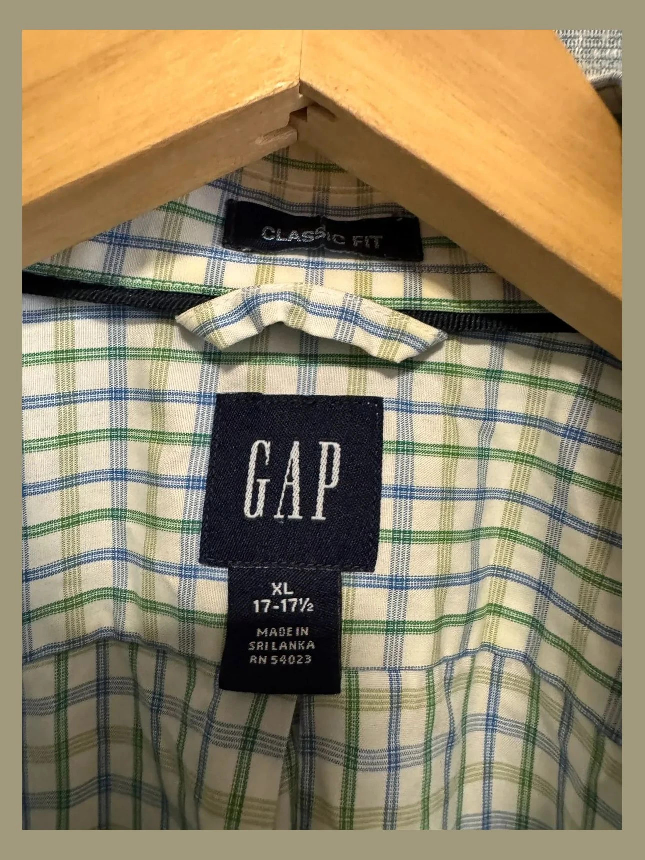 Camisa cuadros algodón marca Gap 📀 – GAP – taille XL 4