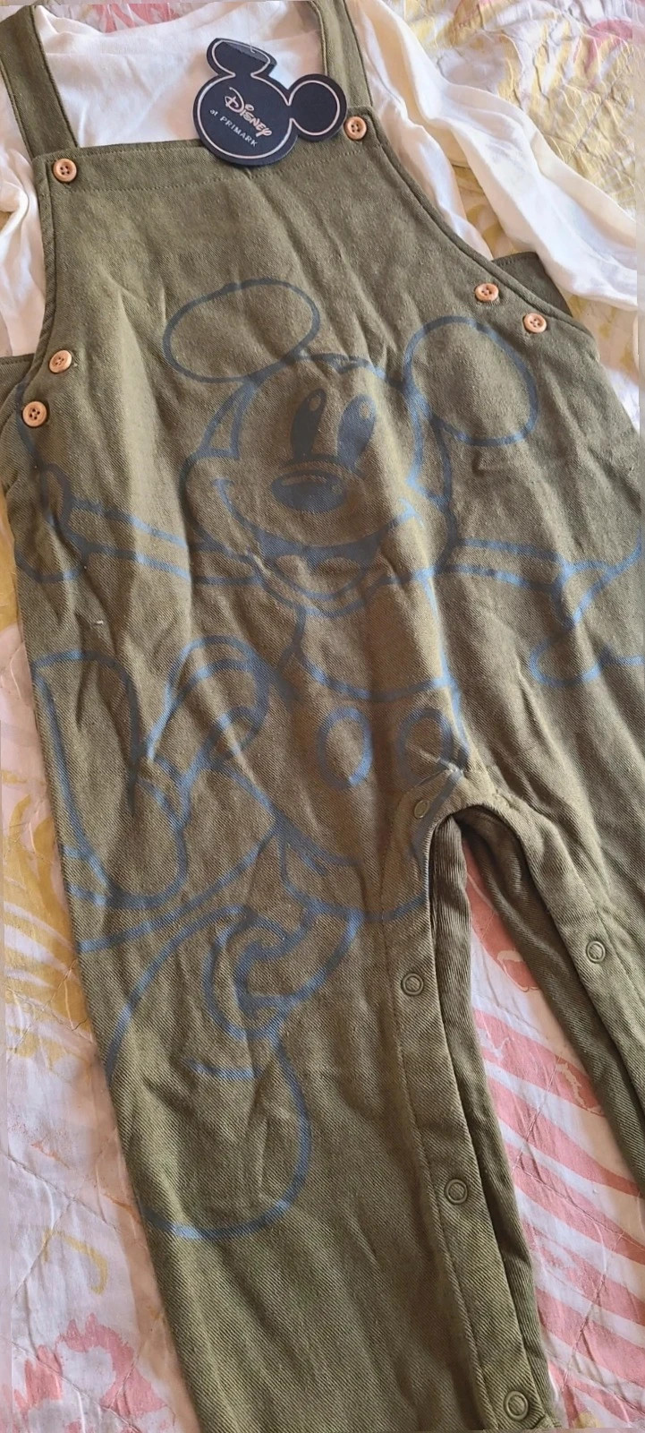 Conjunto de peto y camiseta niño De Mickey talla 98 – Primark – taille 3 ans / 98 cm 2