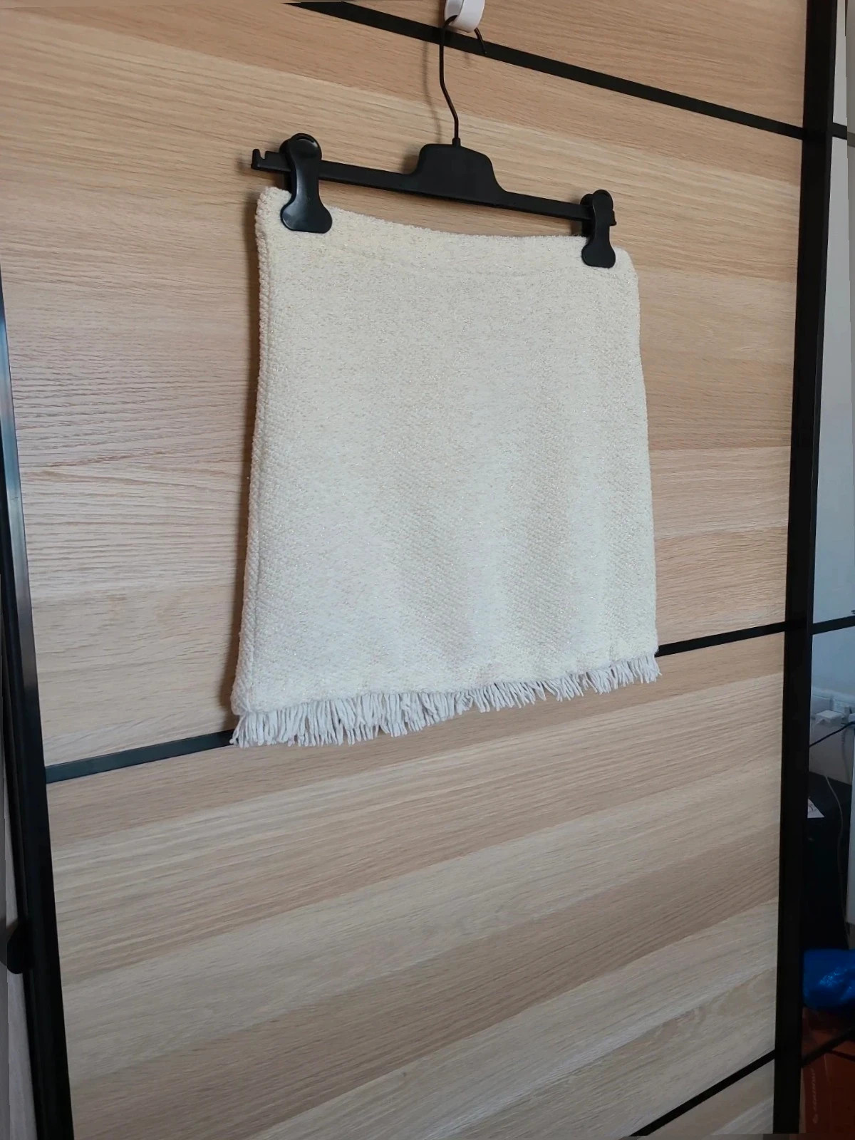 Minifalda talla 40 De blanco con brillos dorados. – Blanco – taille L / 40 / 12 2