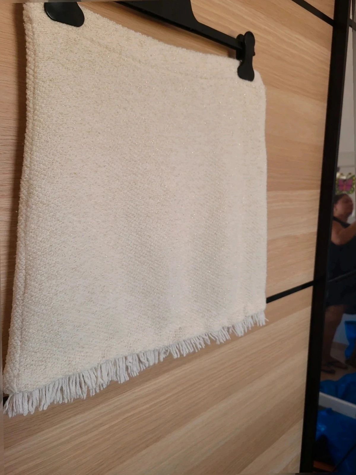 Minifalda talla 40 De blanco con brillos dorados. – Blanco – taille L / 40 / 12 3