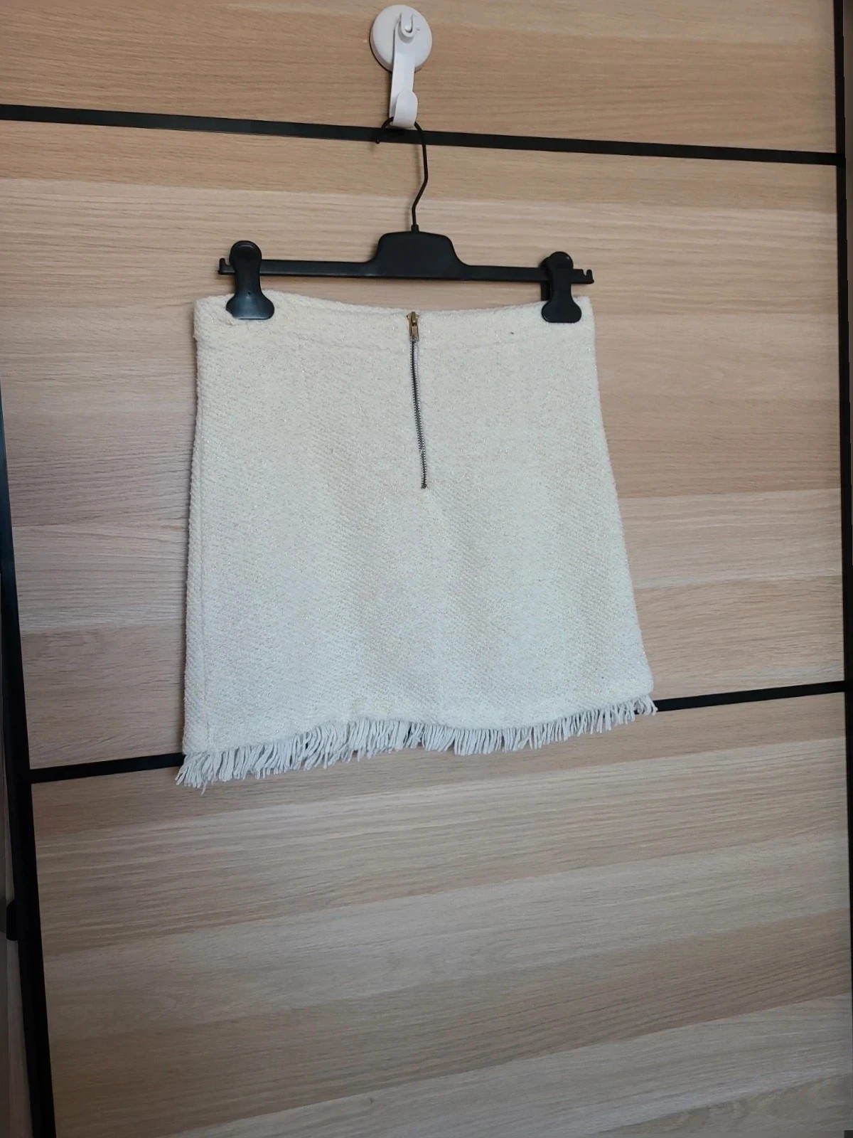 Minifalda talla 40 De blanco con brillos dorados. – Blanco – taille L / 40 / 12 4