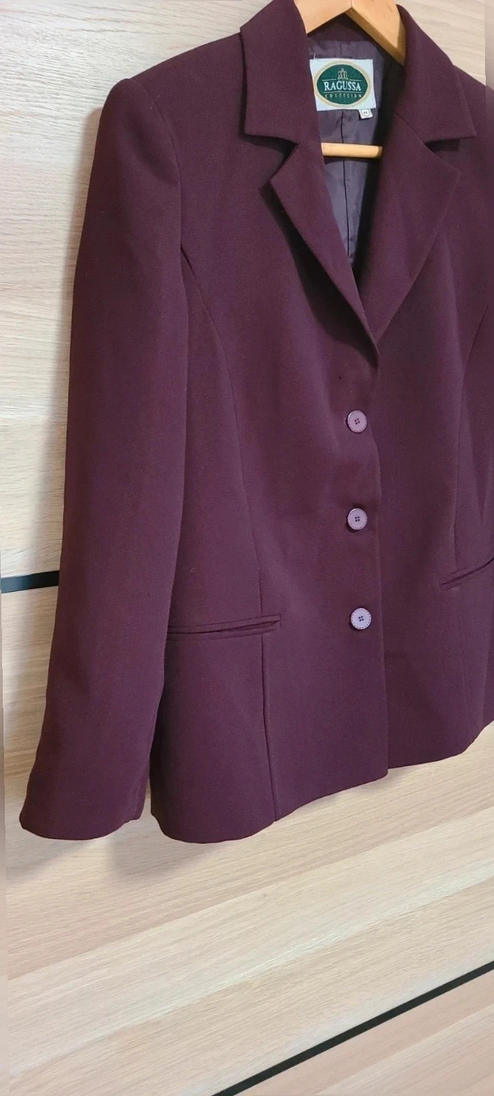 Impoluto traje talla 44 Color berenjena – Vintage Dressing – taille XXL / 44 / 16 3
