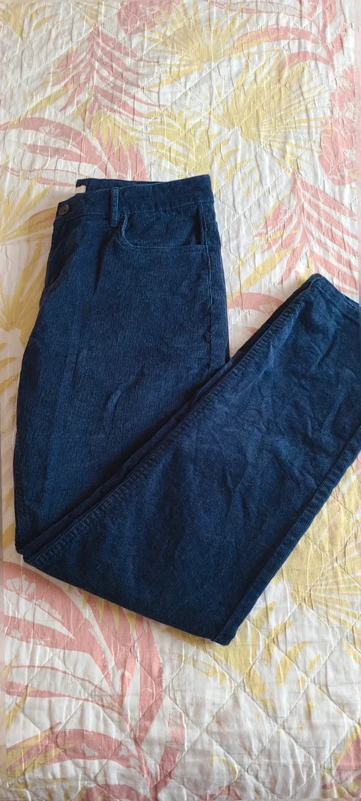 Pantalones de pana Azul marino mujer talla 40 de El Corte Inglés – El Corte Inglés – taille L / 40 / 12