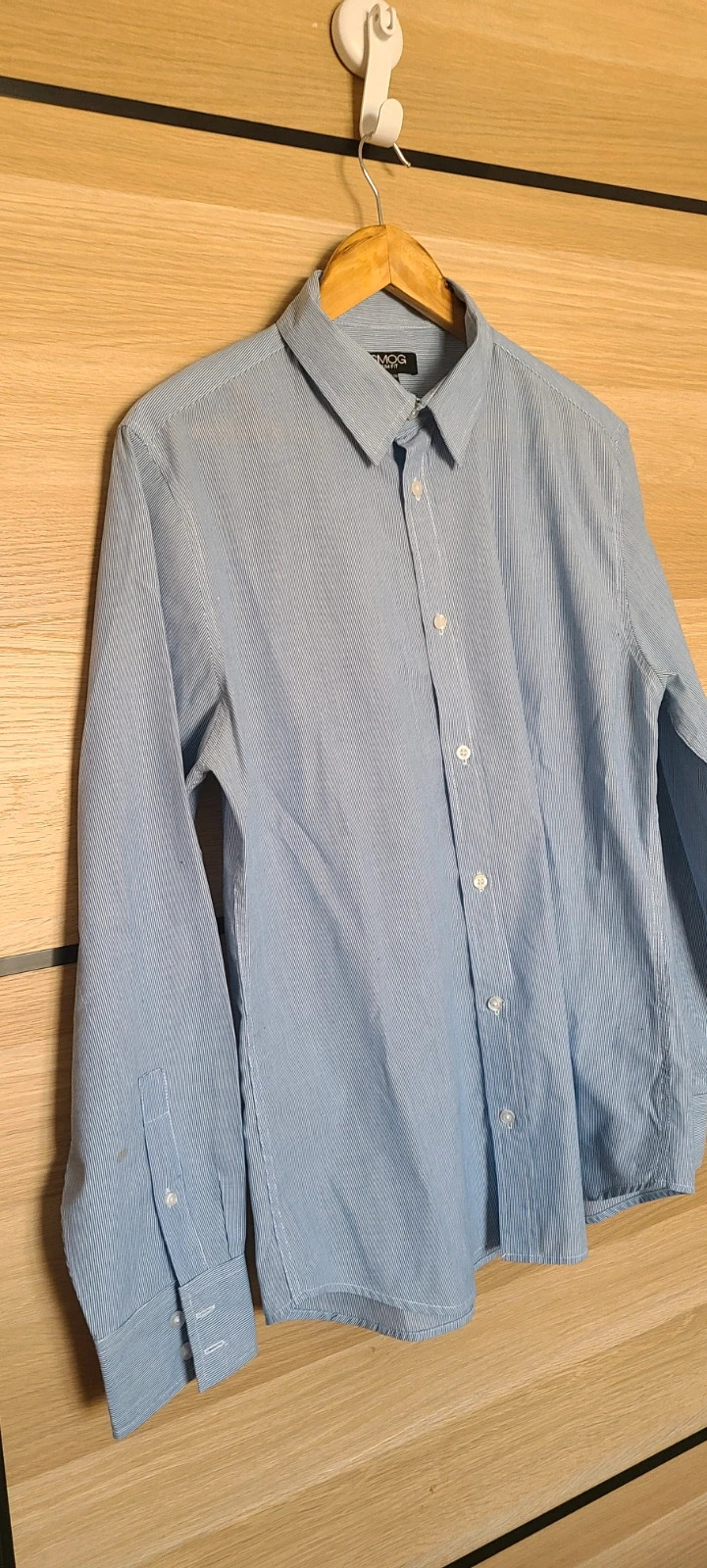 Camisa de raya de hombres talla L de la marca Smog, Slimfit – SMOG – taille L 4