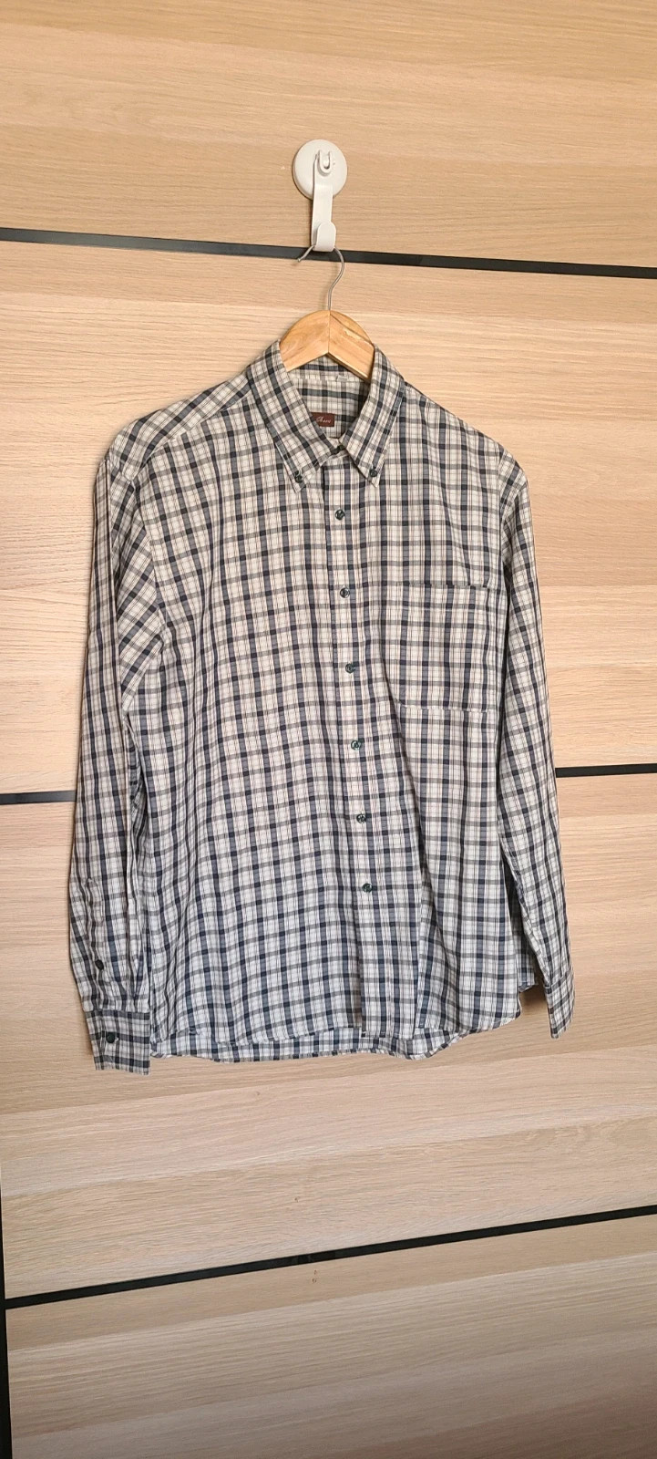 Camisa de hombre de cuadros de Antonio Bacci talla 4 – Antonio Bacci – taille L 4
