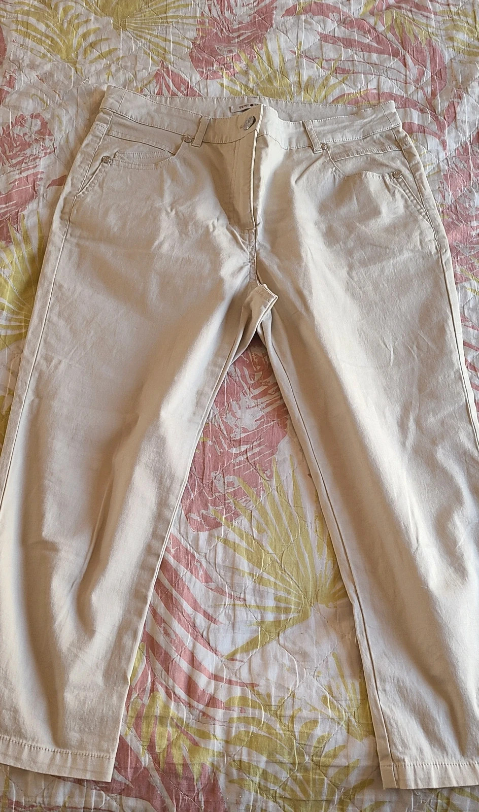 Pantalones piratas finitos talla 40 de Punto Roma – Punto Roma – taille L / 40 / 12 2