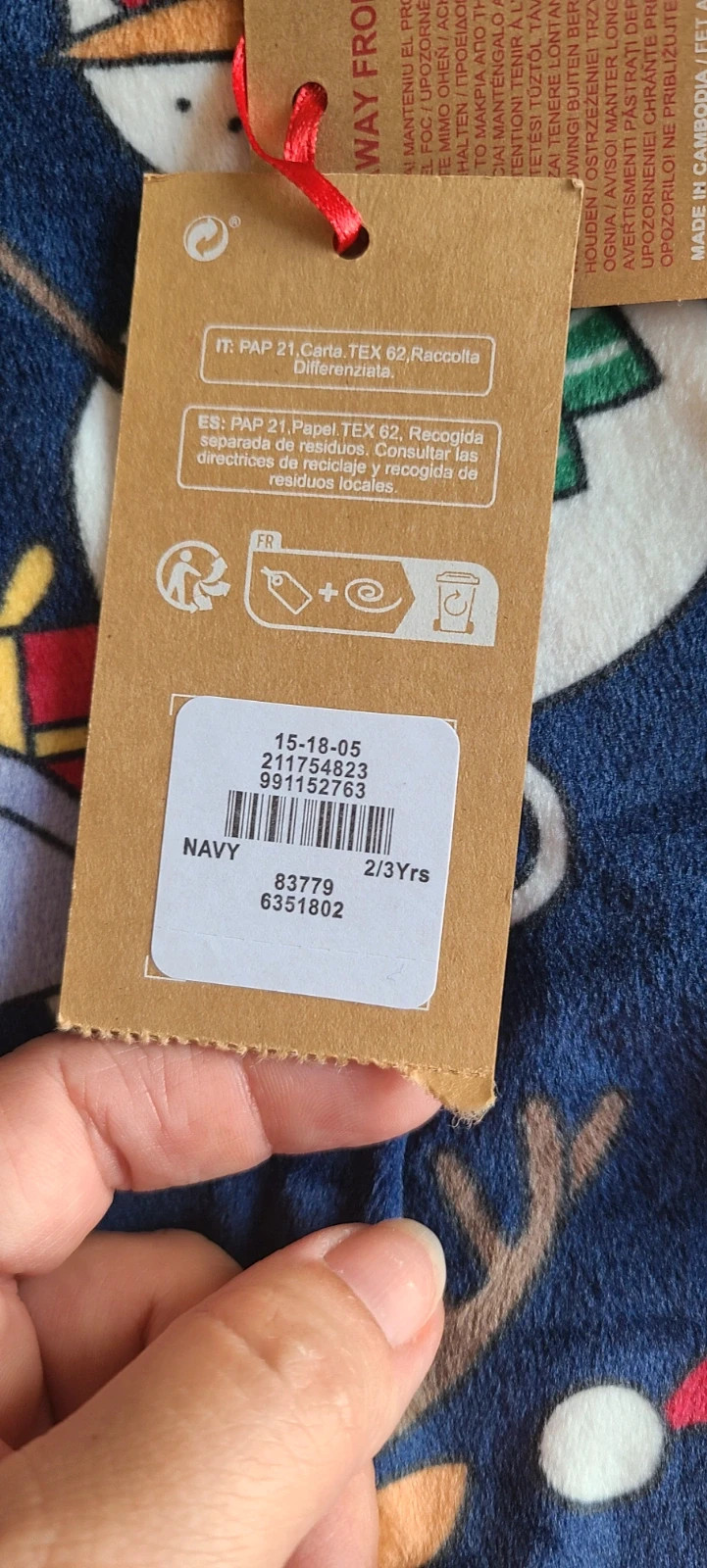 Pijama de invierno niño talla 2 3 años de primark – Primark – taille 3 ans / 98 cm 5