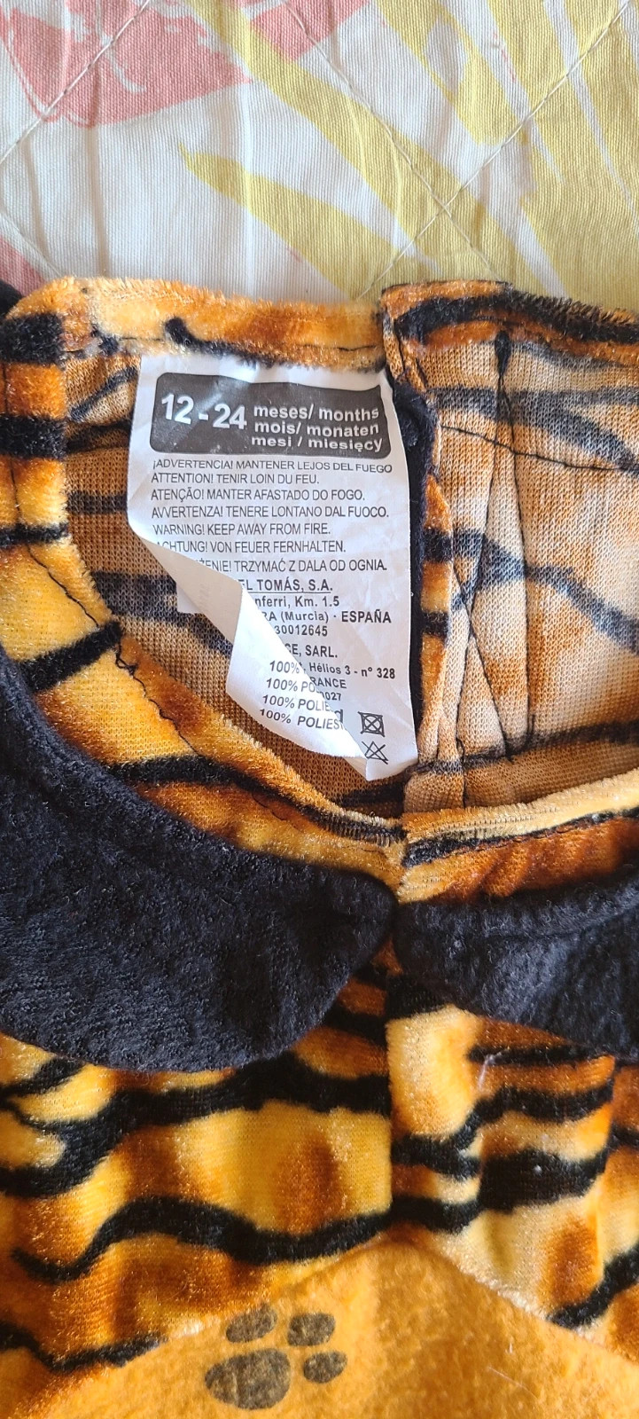 Disfraz de tigre niño 18- 24 meses – Angel Tomas – taille 18-24 mois / 86 cm 4