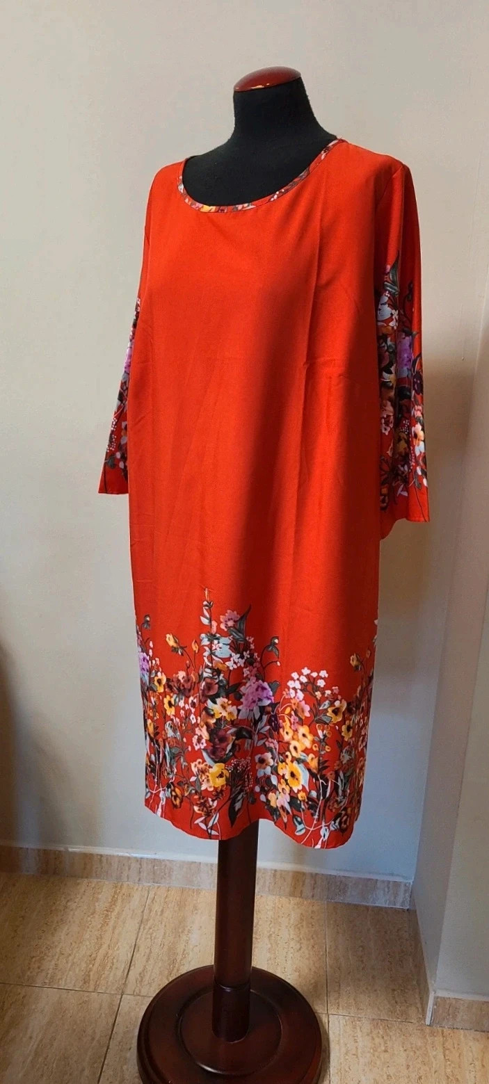 Precioso vestido floreado y fluido de Shein talla 3 XL – Shein Curve – taille XXXL / 46 / 18