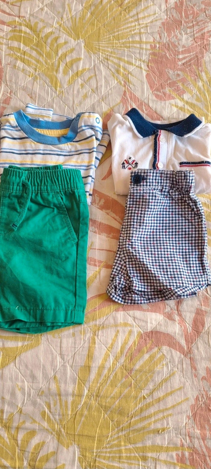 4 conjuntos de ropa de bebé de 0 a 3 meses de verano – Primark – taille 3-6 mois / 62 cm 3