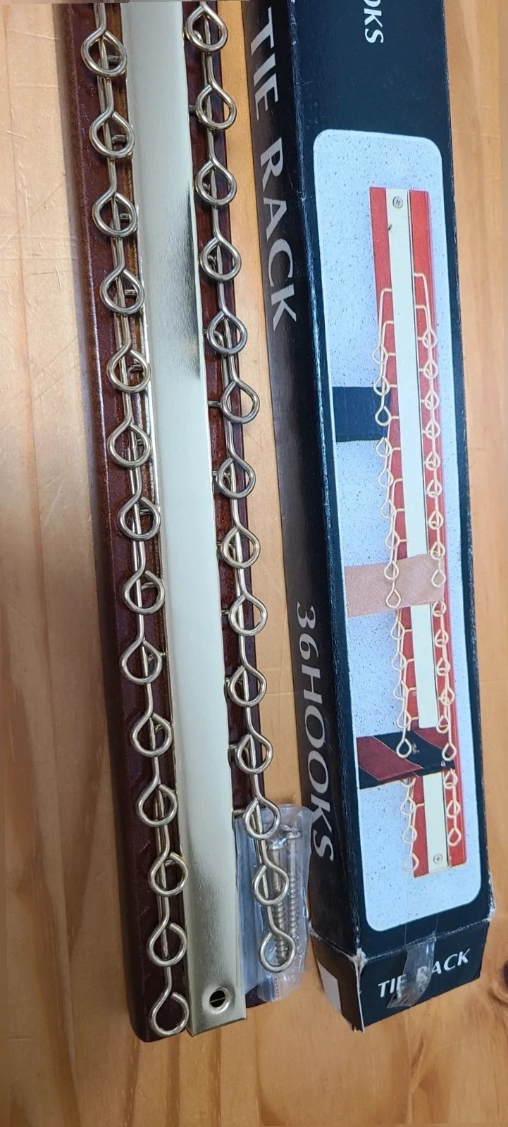 Corbatero De madera a estrenar – Tie Rack 3