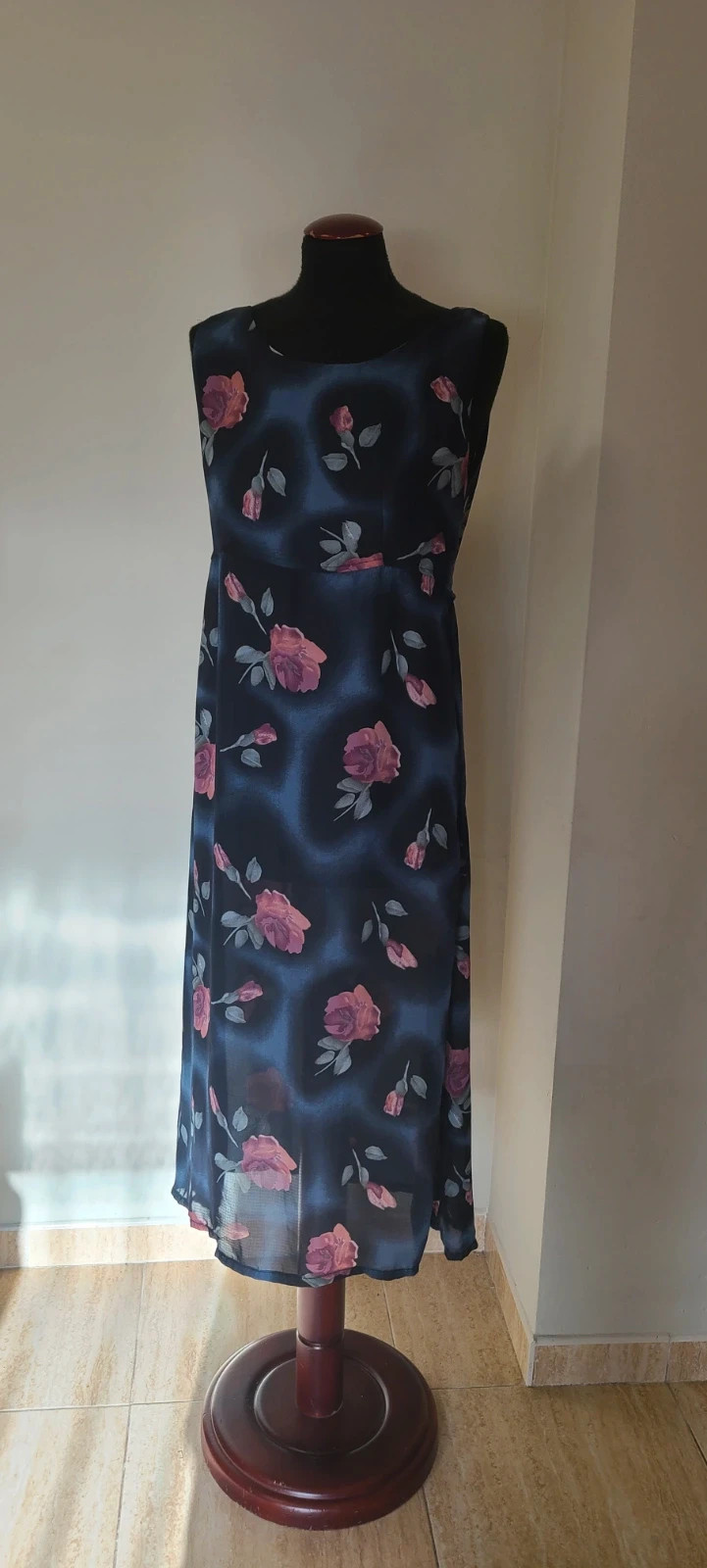 Vestido vaporoso- fluido talla L de flores – C.C.L Barcelona – taille L / 40 / 12