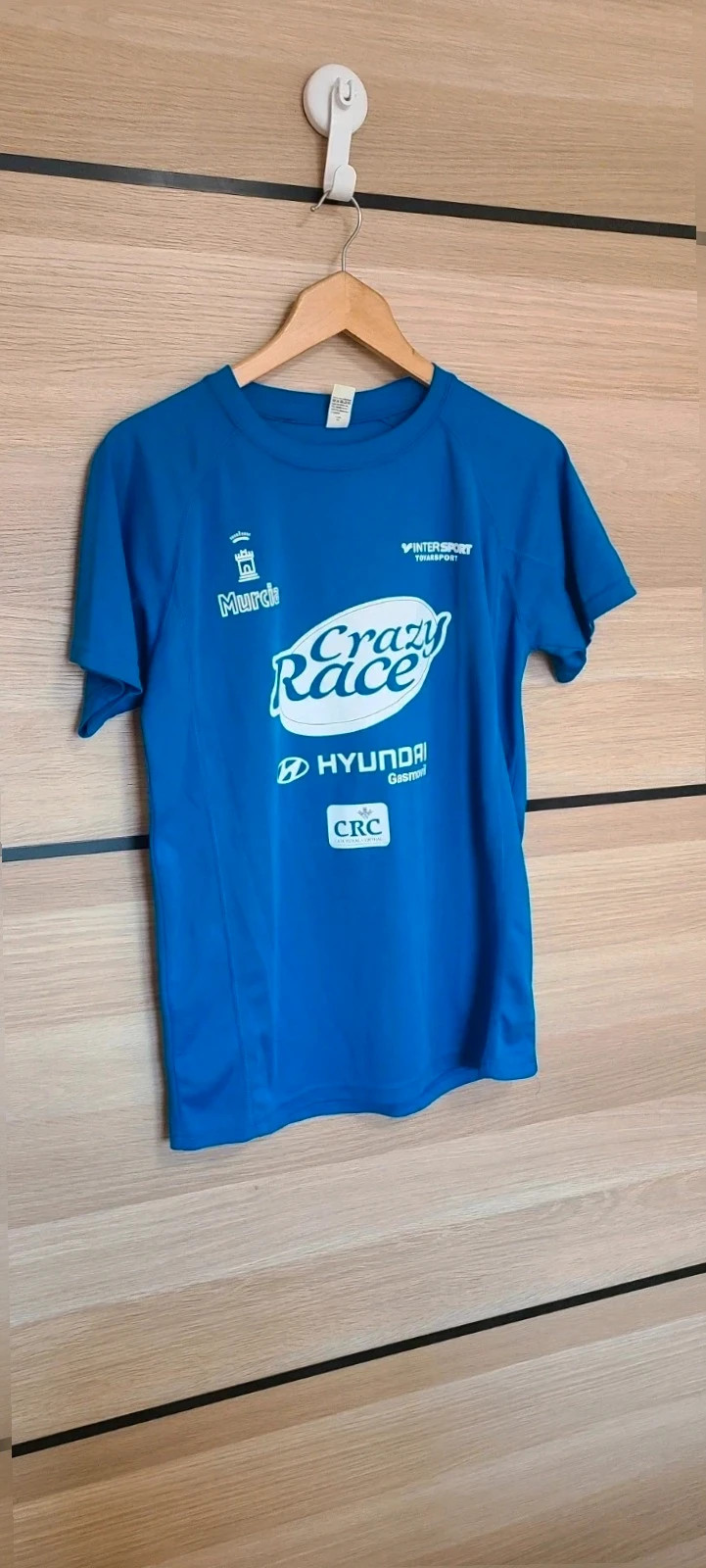 Camisemiseta azul de una Cracy race en Murcia – Roly – taille M