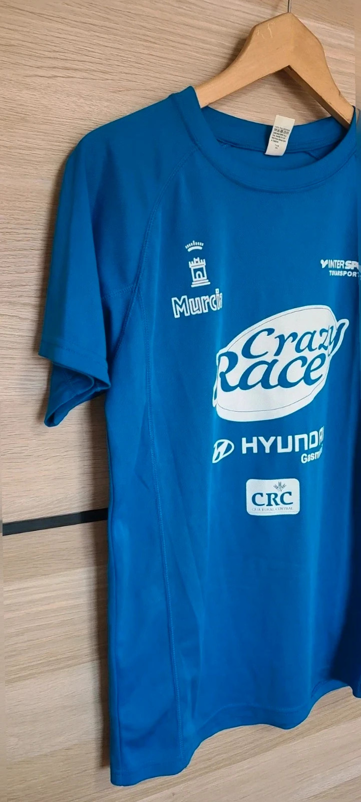 Camisemiseta azul de una Cracy race en Murcia – Roly – taille M 2
