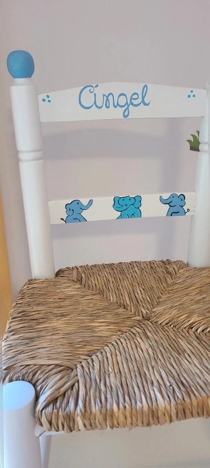 Silla pintada A mano niño "Ángel" – Mano 2