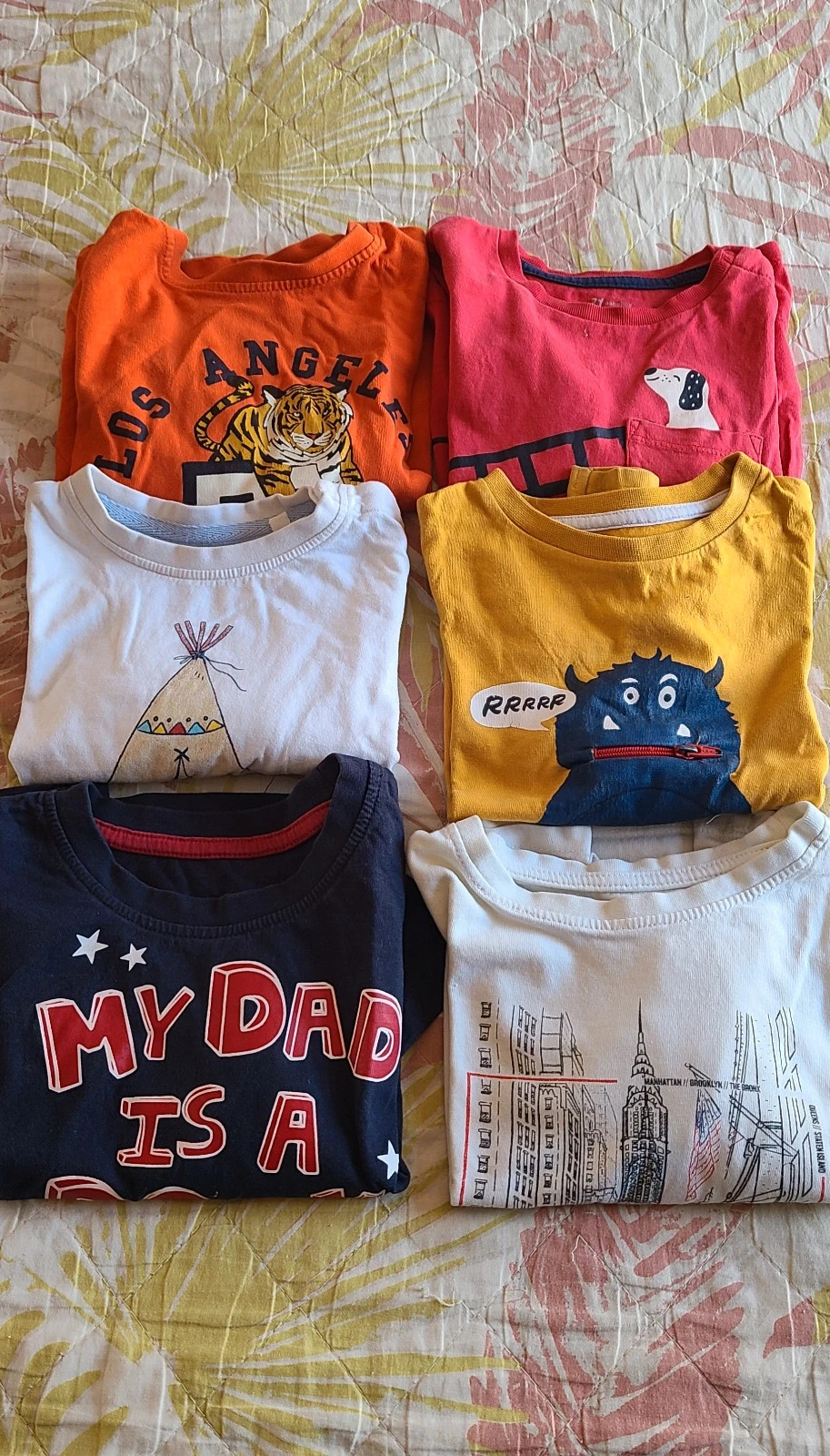 Lote de 6 camisetas de manga larga talla 98 – Variadas. – taille 3 ans / 98 cm