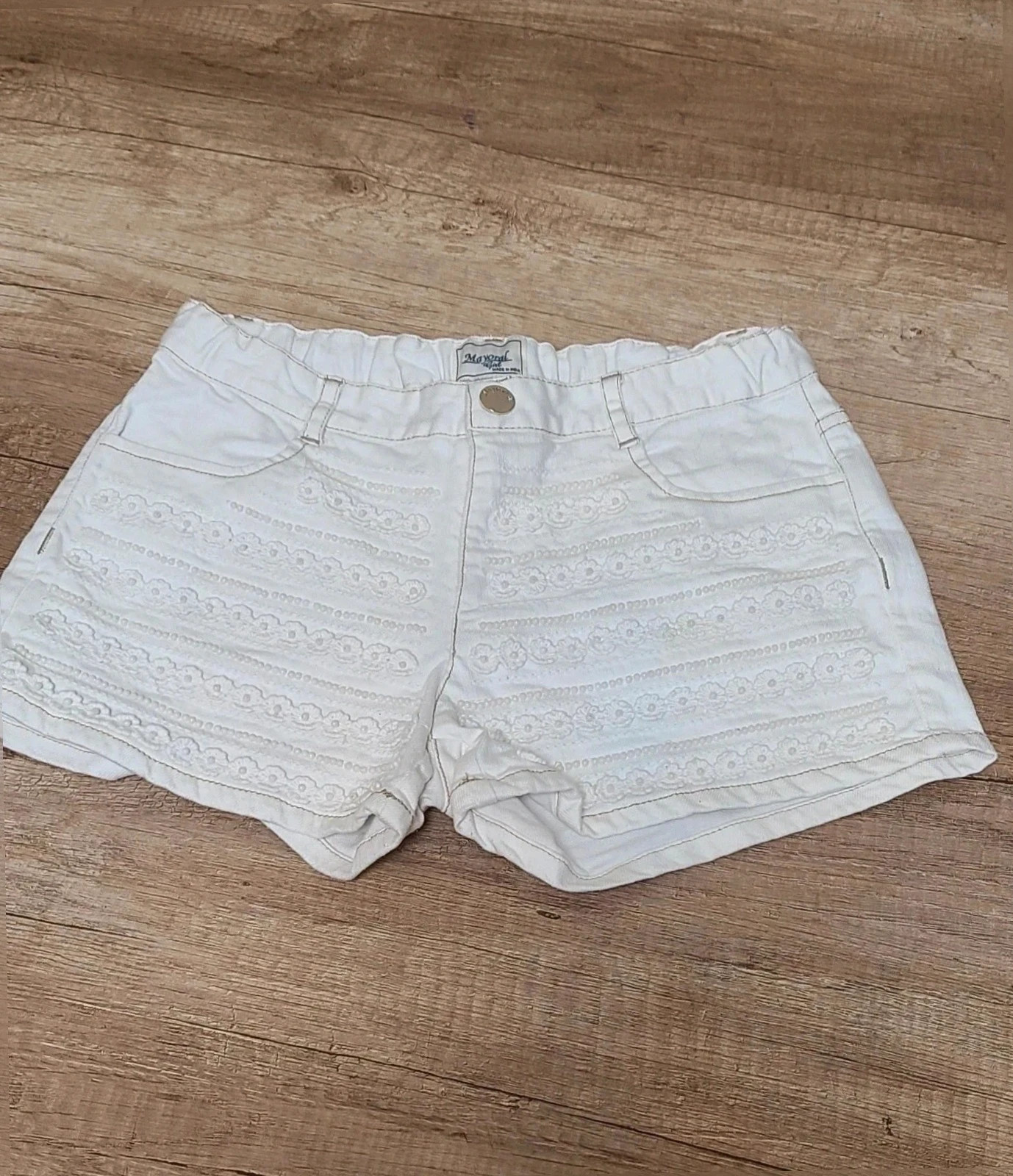 Short blanco talla 12 años De Mayoral – Mayoral – taille 12 ans / 152 cm