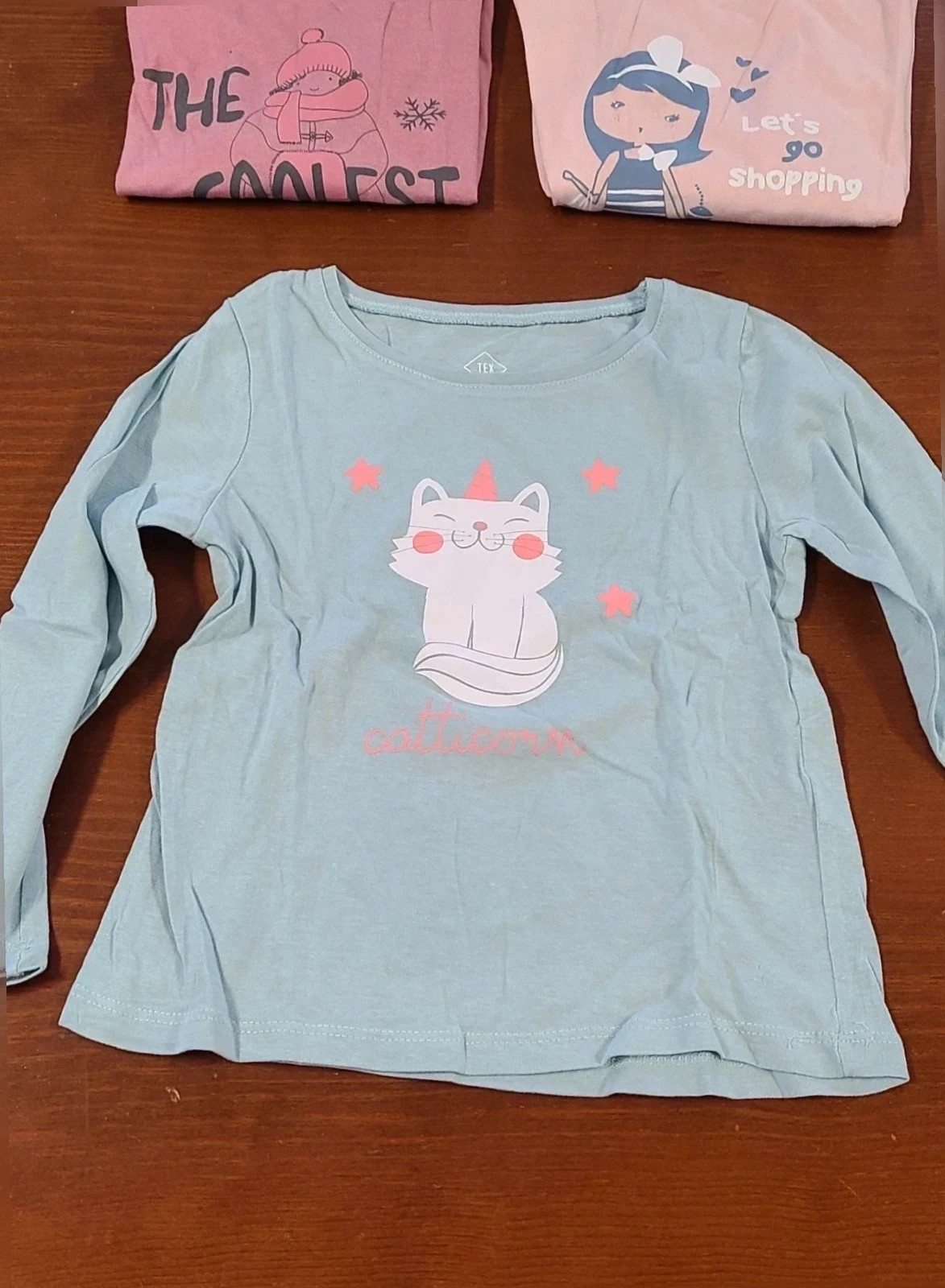 3 camisetas Niña 3- 4 años – TEX – taille 4 ans / 104 cm 2