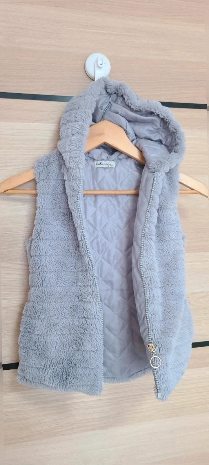 Chaleco gris de pelo niña Talla 8 años Laormiga – Laormiga – taille 8 ans / 128 cm