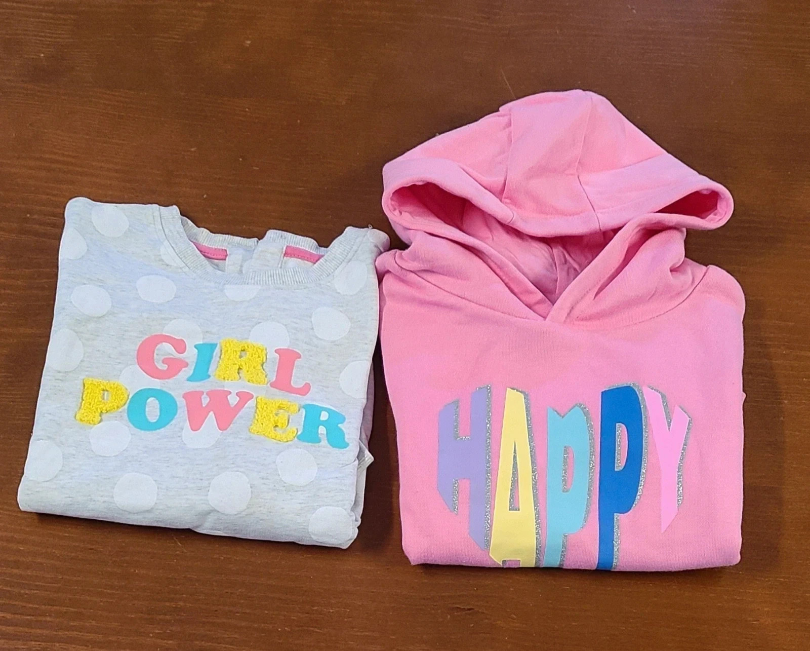 2 sudaderas niña 3- 4 años – TEX – taille 4 ans / 104 cm
