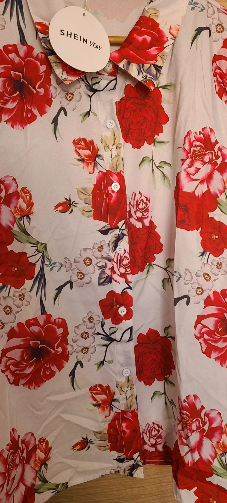 Preciosa camisa floreada de Shein curve talla 4Xl – Shein Curve – taille 4XL / 48 / 20 3