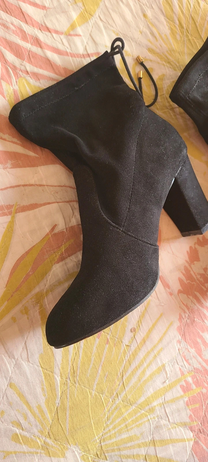 Botines negros de antelina talla 38 de Sfera tacón ancho – Sfera – taille 38 4