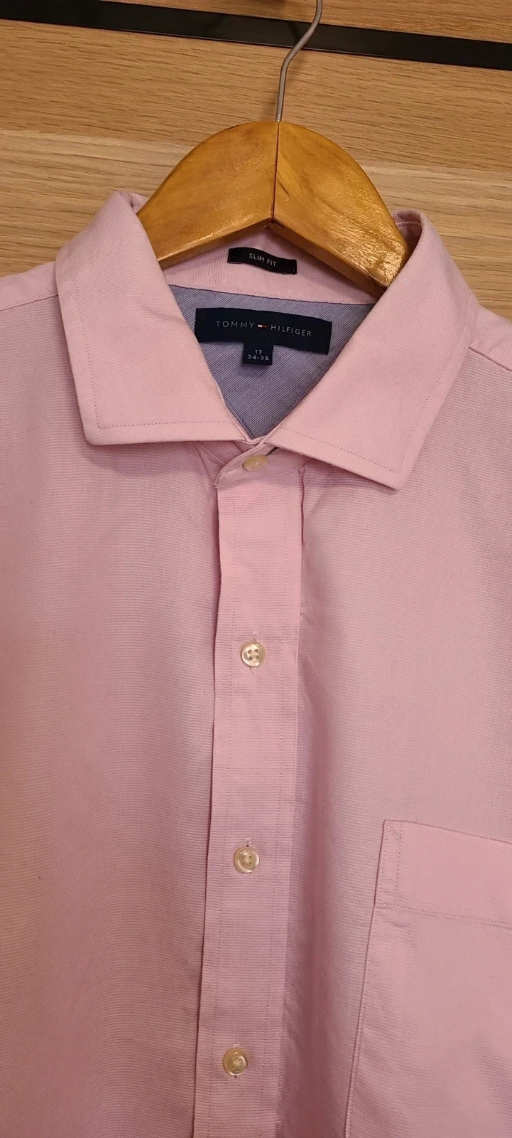 Preciosa camisa rosa talla 17 de Tommy Hilfier – Tommy Hilfiger – taille 43 cm 4