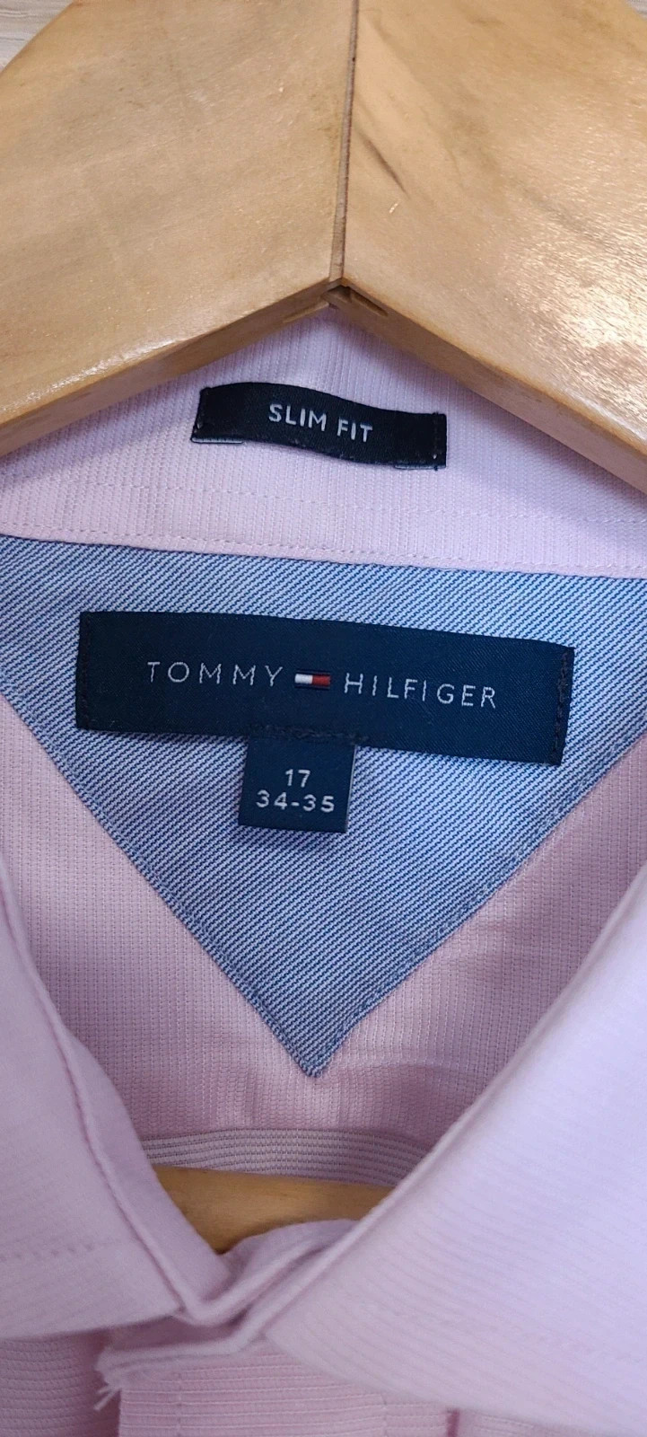 Preciosa camisa rosa talla 17 de Tommy Hilfier – Tommy Hilfiger – taille 43 cm 5