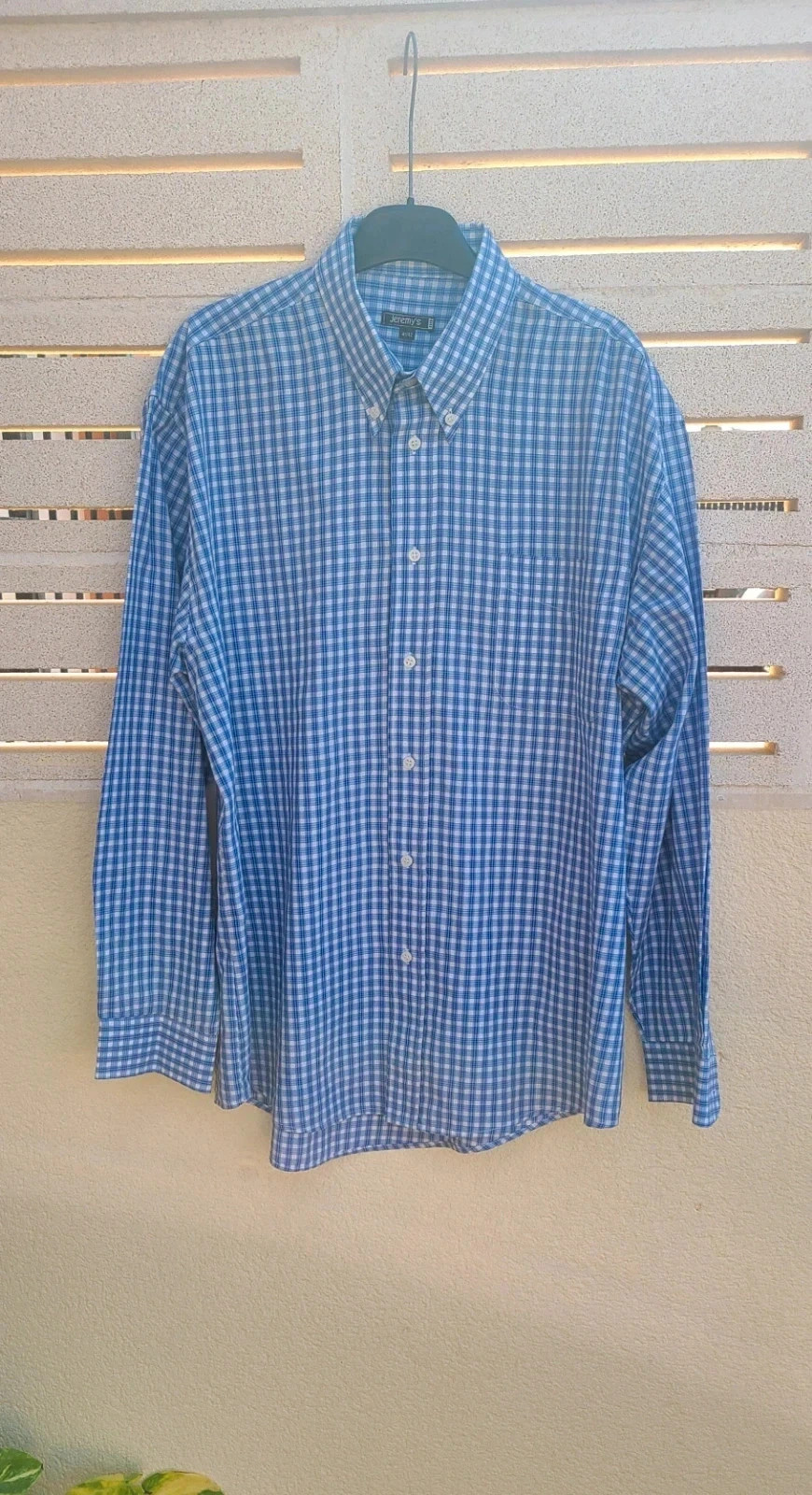 Camisa de cuadros azules de Jeremys talla 41- 42 – Jeremy's – taille 41 cm 2