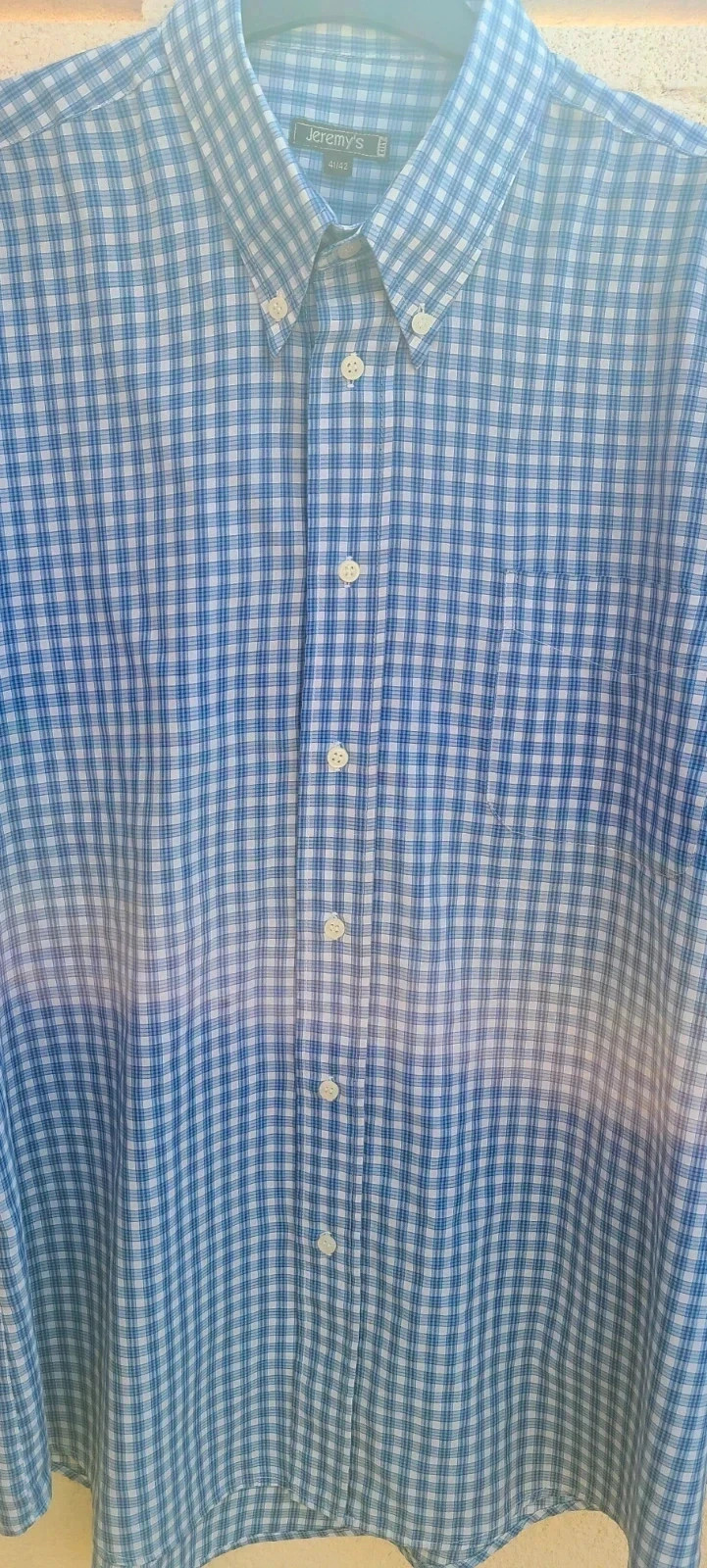 Camisa de cuadros azules de Jeremys talla 41- 42 – Jeremy's – taille 41 cm 3