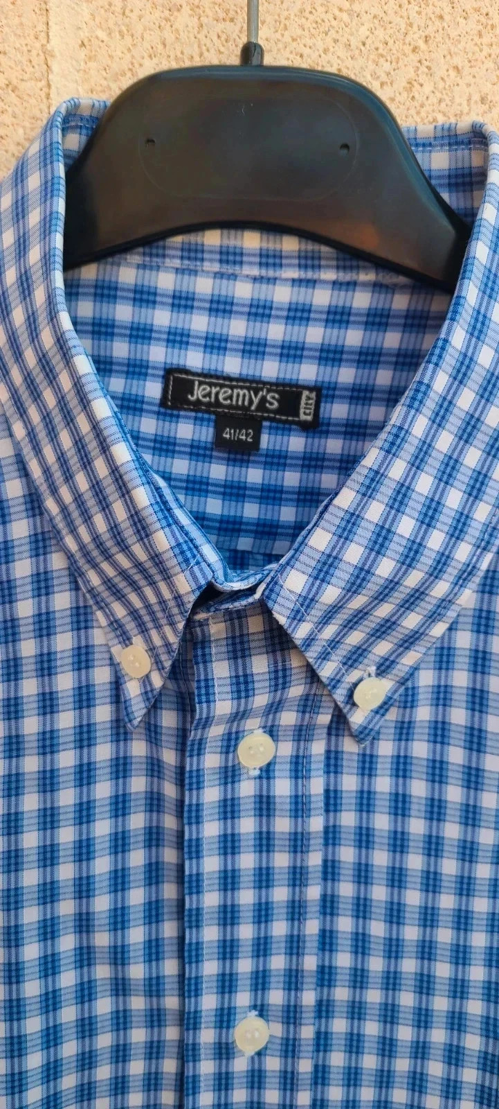 Camisa de cuadros azules de Jeremys talla 41- 42 – Jeremy's – taille 41 cm 4