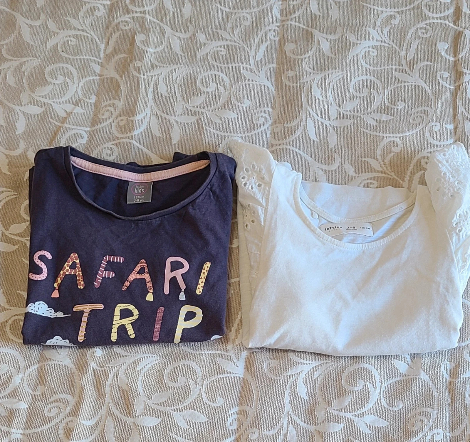 2 camisetas de niña 7- 8 años