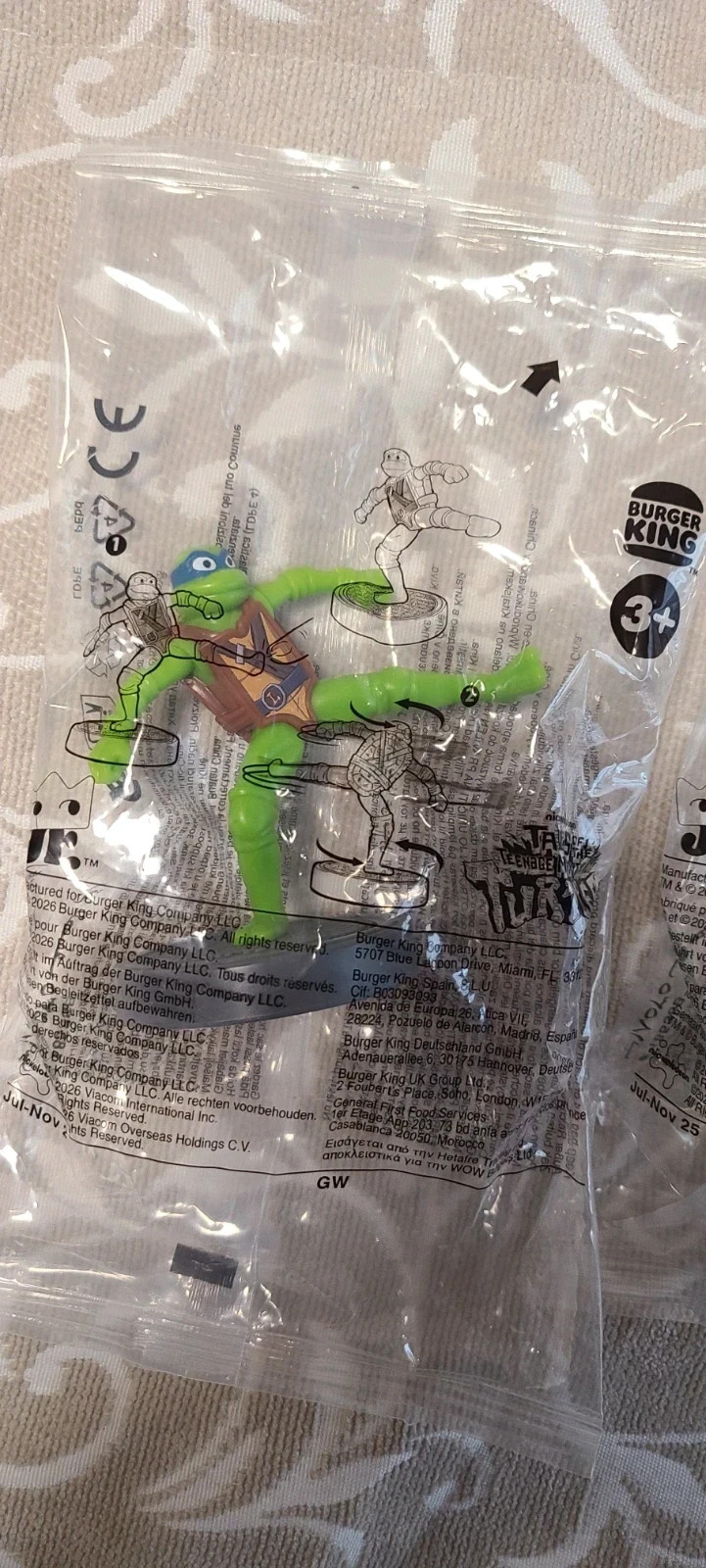 2 figuras tortugas Ninja del burguer king – Burger King – taille Taille unique 2