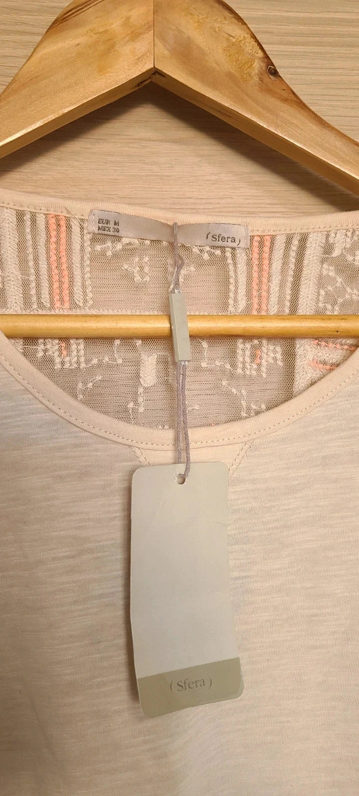 Preciosa camiseta de algodón de Sfera talla M con bonita espalda – Sfera – taille M / 38 / 10 3