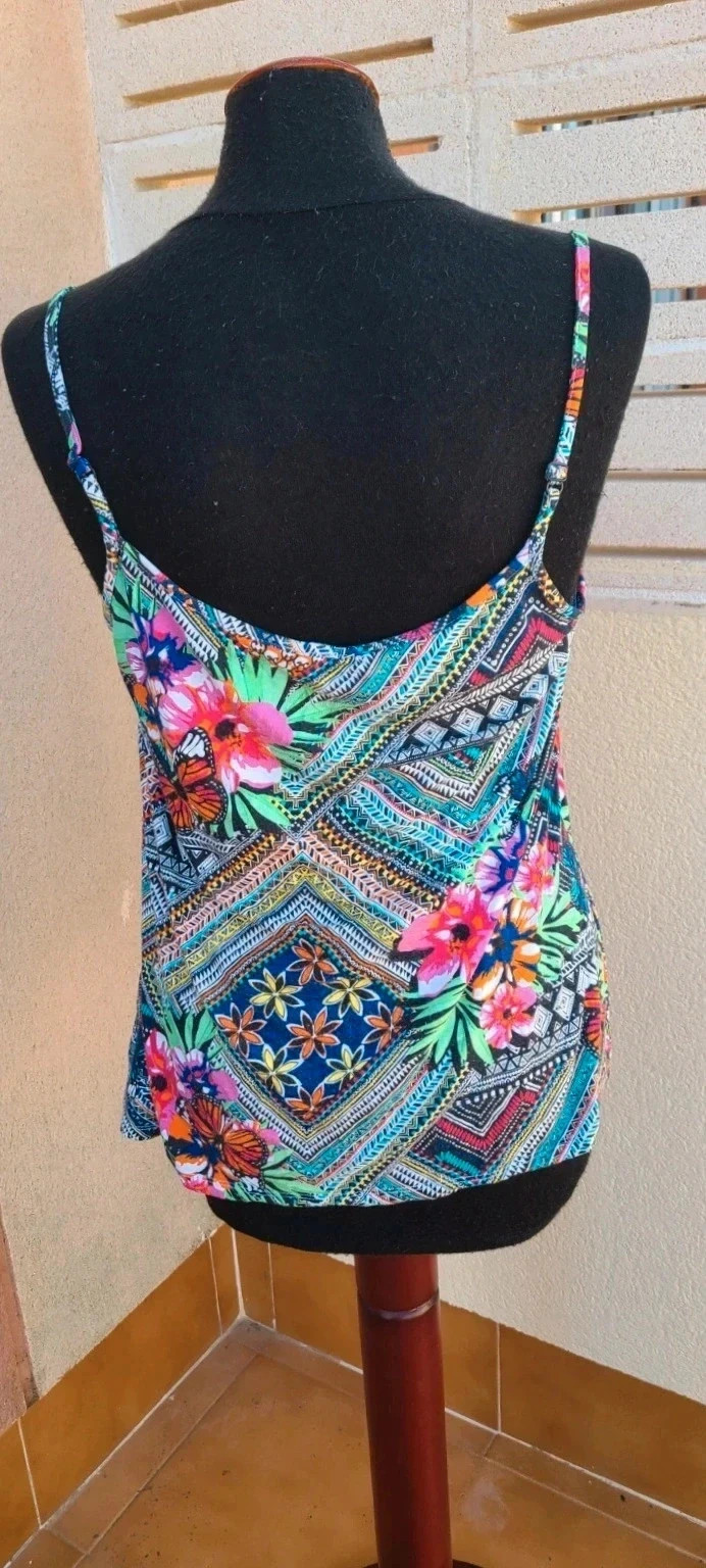 Preciosa blusa colorida de tirantes talla 38 – George – taille M / 38 / 10 5