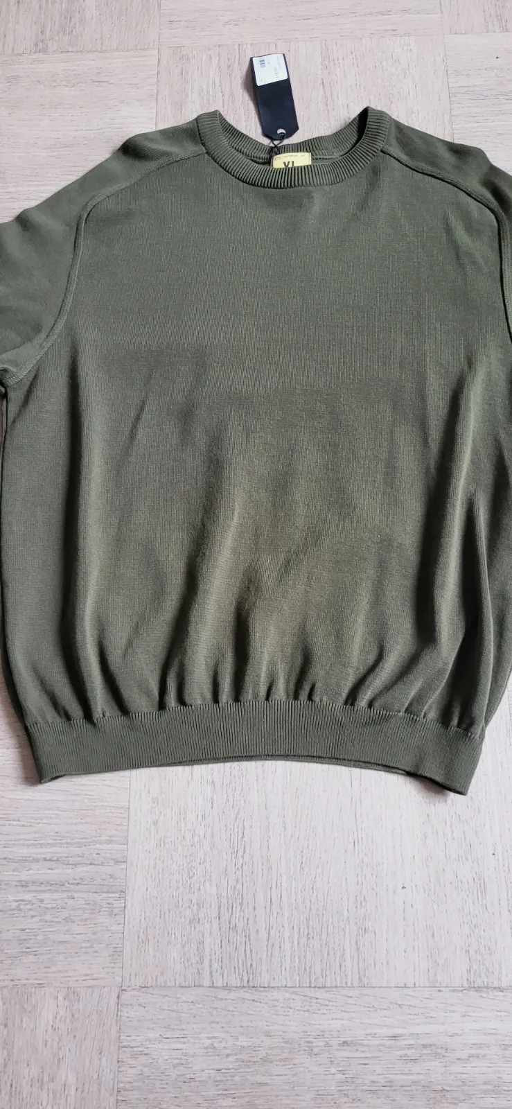 Nitto Knitwear Pull en maille vert olive taille XL – Nitto Knitwear – taille XL 4