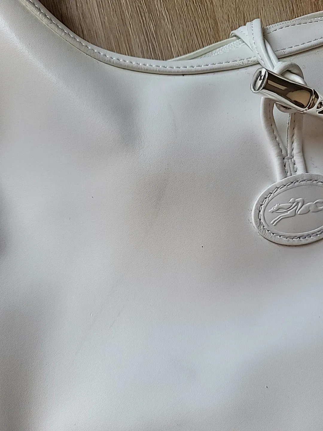 Sac porté épaule Longchamp Roseau en cuir blanc – Longchamp – taille Taille unique 2