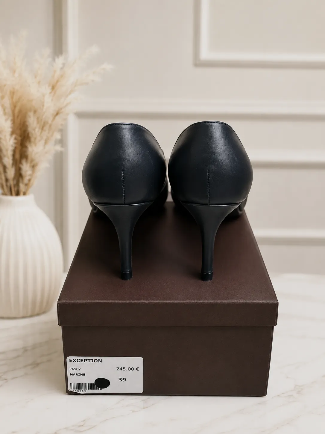 Escarpins Jet Set en cuir bleu marine – Jet Set – taille EU 39 5